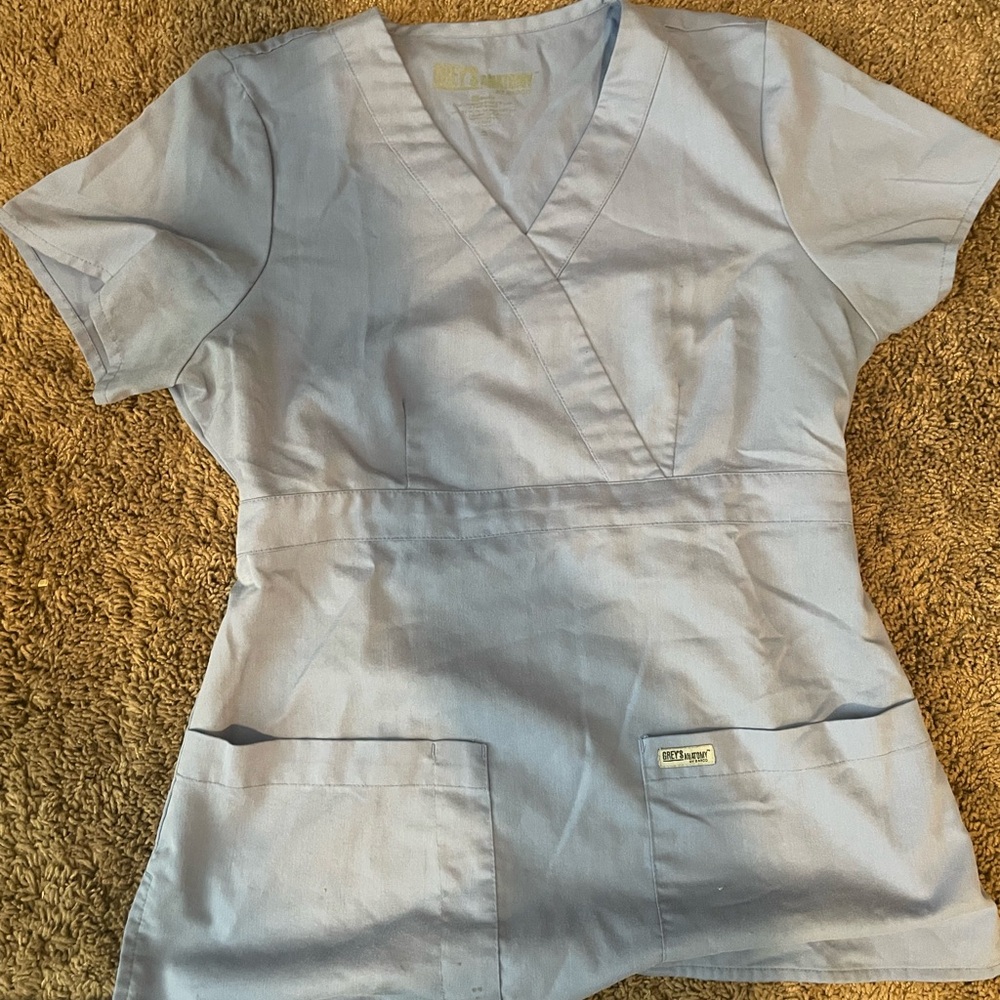 Grey Greys Anatomy scrub top